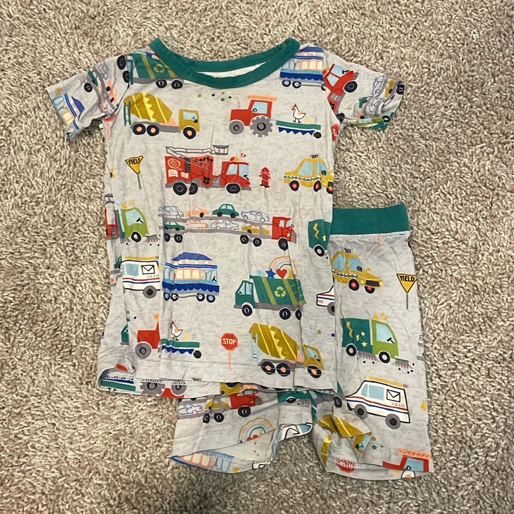 COPY - Little Sleepies community cars pajama set 12-18m